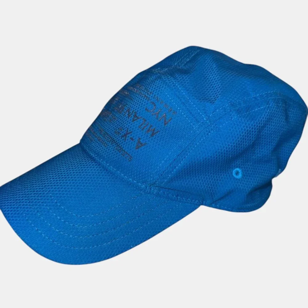 Armani Exchange Unisex Mesh Blue Hat Baseball Cap - One Size Fits All